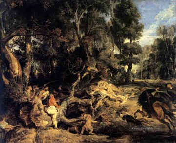 Peter Paul Rubens Werke - Wildschweinjagd Peter Paul Rubens